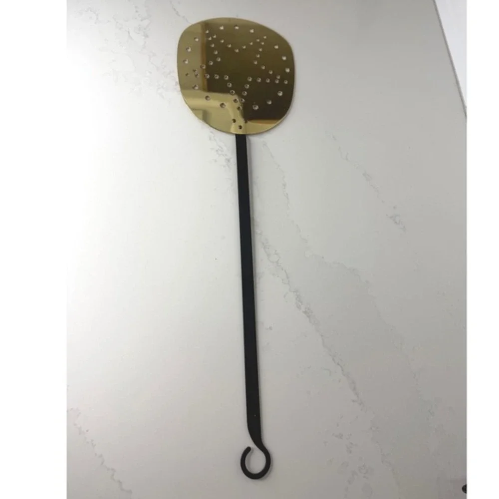 Baldwin Brass Wrought Iron‎ Star Perforated Skimmer 25.5 Inch - Rare